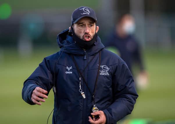 Doncaster Knights' head coach, Steve Boden. Picture: Bruce Rollinson