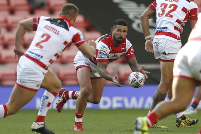 Talent: Leigh's former State of Origin player Nathan Peats is still looking for his first Super League win. Picture by Ed Sykes/SWpix.com