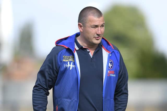 Off the mark: Wakefield coach Chris Chester saw his side pick up their first win of the campaign against Hull KR. (Photo by George Wood/Getty Images)