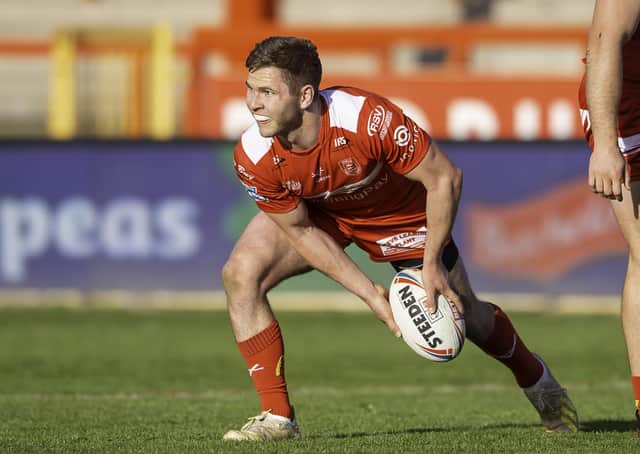 Feeling at home: Hull KR's Matt Parcell is loving life at Hull KR and feels sure Leigh's Nathan Peats will soon settle in. Picture by Allan McKenzie/SWpix.com.