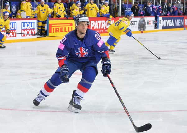 NO LET-UP: GB and Sheffield Steelers' captain, Jonathan Phillips. Picture: Dean Woolley.