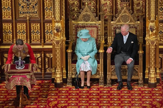 The Queen and Prince of Wales at the recent State Opening of Parliament.