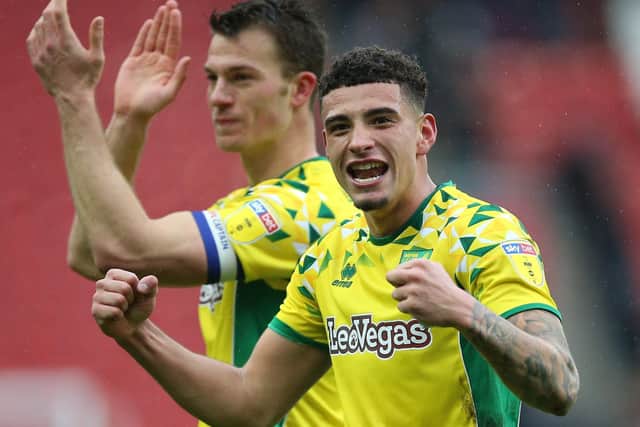 Ben Godfrey (front) playing for Norwich in 2019 (Picture: PA)
