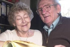 Scarborough FC legend Colin Appleton, right, pictured with his wife Sheila in 2004, has sadly passed away at the age of 85