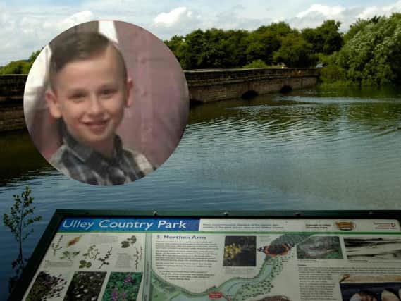 Sam Haycock (inset) died after getting into trouble in the water at Ulley Rervoir (pictured) on Friday