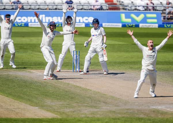 Action from Yorkshire's heavy defeat to Lancashire. Pictures: John Heald