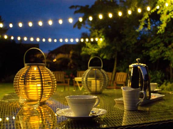 Ambient garden lighting. Picture: Alamy/PA