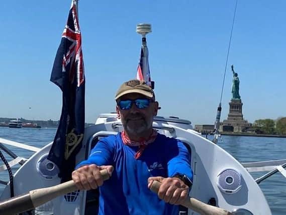 Ian Rivers is to row across the Atlantic in a small boat