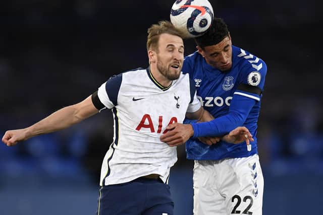 Final choices: Tottenham Hotspur and England captain Harry Kane looks certain to be involved, but Everton's York-born defender Ben Godfrey, right, may have to wait a bit longer for tournament football. Picture: Peter Powell/PA Wire.