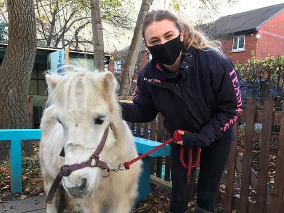 Medical student Lucy Dean, pictured at Heeley City Farm in Sheffield