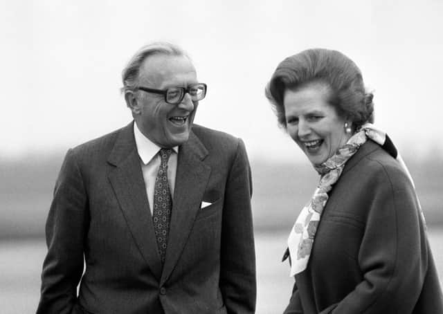 Lord Carrington - pictured with Margaret Thatcher - resigned as Foreign Secretary after Argentinai nvaed the Falklands in 1982.