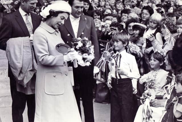The Queen and the Duke of Edinburgh pictured on a visit to Doncaster in July 1977 during the silver jubilee celebrations