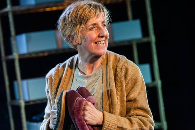 Julie Hesmondhalgh in The Greatest Play in the History of the World; it comes to Hull Truck next week.(Picture: Savannah Photographic).