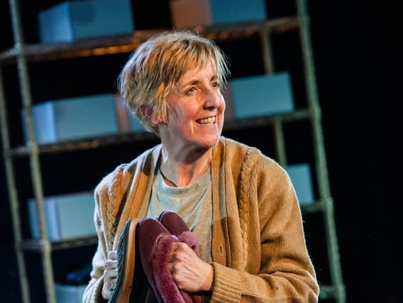 Julie Hesmondhalgh in The Greatest Play in the History of the World; it comes to Hull Truck next week.(Picture: Savannah Photographic).