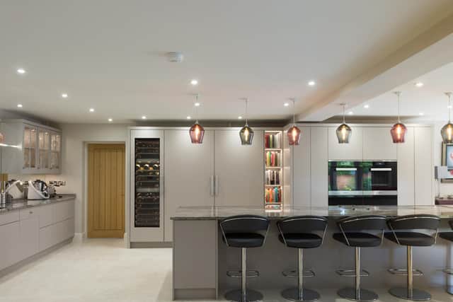The kitchen is top of the range with all mod cons, including Miele ovens, a winde fridge and a Zip tap that gives boiling, cold and sparkling water