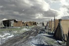 An artist's impression of the Viking camp at Torksey.
