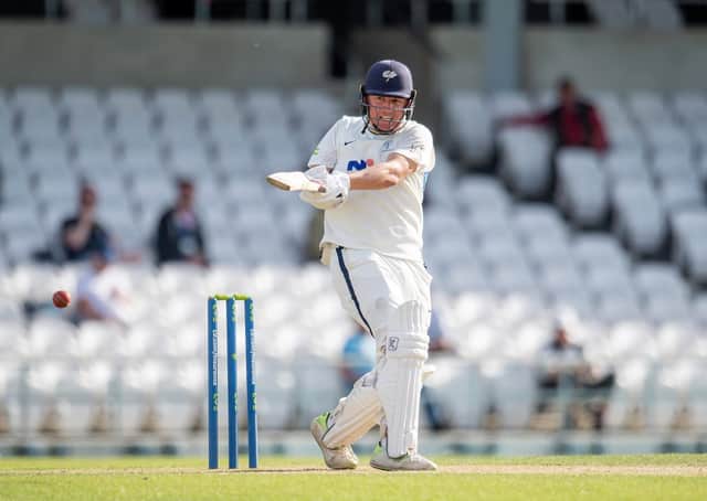 Yorkshire's Gary Ballance hits out on his way to a half century against Sussex. Picture by Allan McKenzie/SWpix.com