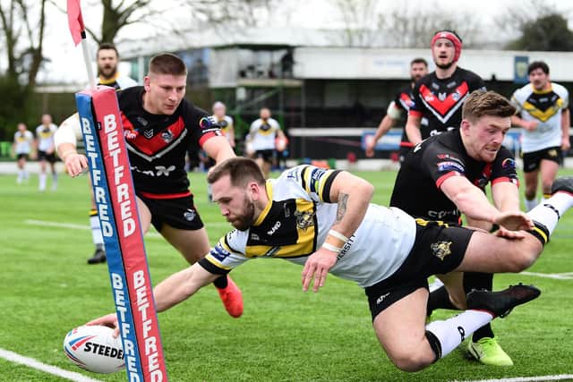 WEMBLEY IN SIGHTS: York beat London Broncos on their way to the 1895 Cup semi-final. Picture: Alex Broadway/SWpix.com