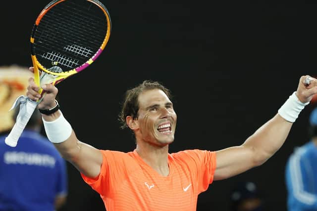 WELCOMING: Spain's Rafael Nadal. Picture: AP/Rick Rycroft