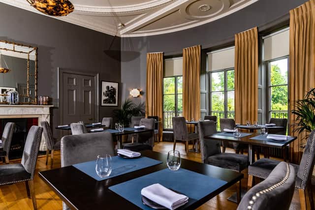 Inside the Bow Room Restaurant, at Grays Court Hotel, York. (James Hardisty).