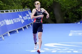 Great Britain's Jessica Learmonth finishes second in The AJ Bell 2021 World Triathlon Championship Series Women's Race (Picture: Martin Rickett/PA Wire)