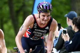 Great Britain's Alistair Brownlee in action during The AJ Bell 2021 World Triathlon Championship Series Mens Race (Picture: Martin Rickett/PA Wire)