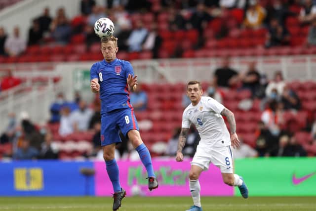 England's James Ward-Prowse and Romania's Vlad Chiriches (Picture: PA)