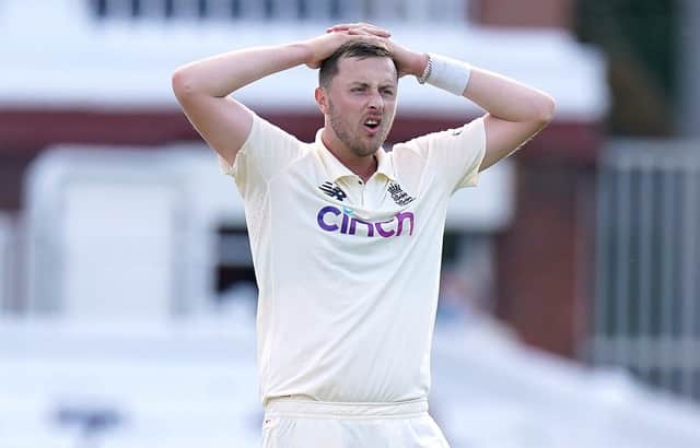 Stood down: England bowler Ollie Robinson. Picture: Adam Davy/PA Wire.