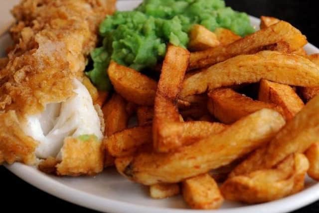A Yorkshire dad is "trying to access therapy" after spending £54 on fish and chips in London, his son joked on Twitter.