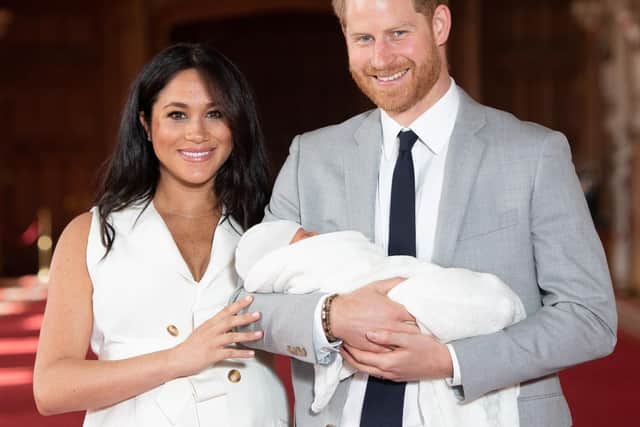 Duke and Duchess of Sussex with their baby son, Archie