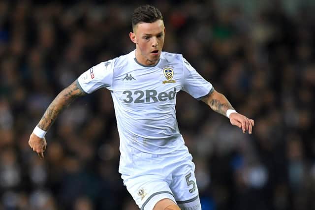 Ben White playing on loan for Leeds United in 2020. Photo: Dave Howarth/PA Wire.