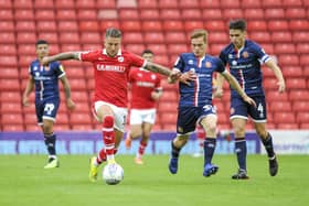 George Moncur playing for Barnsley in 2018. Picture: Scott Merrylees
