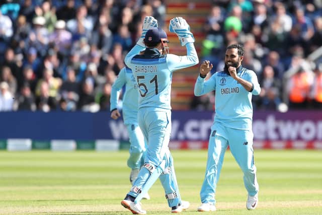 Familiar foes: Yorkshire have three World Cup winners in their ranks - Jonny Bairstow, left, Adil Rashid (right) and Joe Root. Picture: David Davies/PA Wire.