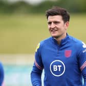 England's Harry Maguire during the training session at St George's Park.