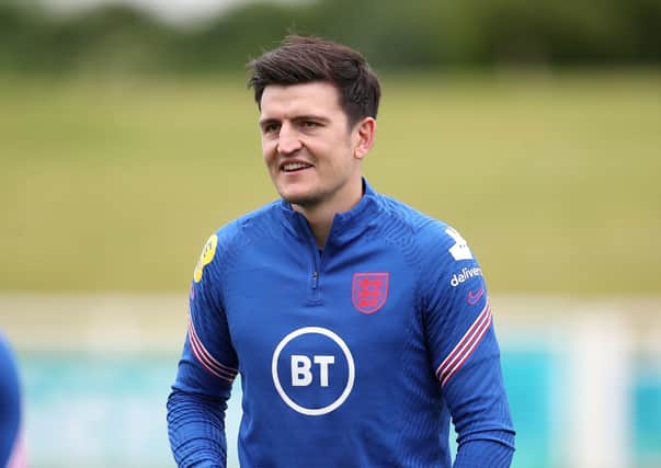 England's Harry Maguire during the training session at St George's Park.