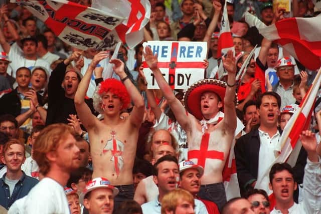 England fans at Euro 96. Photo: Adam Butler/PA Wire.