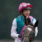 Frankie Dettori after riding Enable to win The King George VI And Queen Elizabeth Qipco Stakes at Ascot Racecourse on July 25, 2020. Photo by Alan Crowhurst/Getty Images.