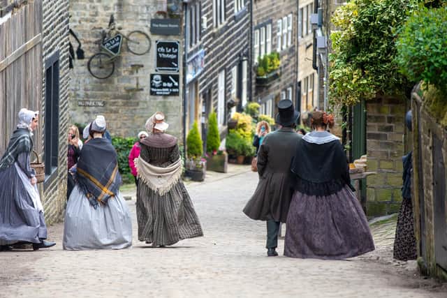 Filming of Emily in Haworth - the visitor destination would feature in columnist Jayne Dowle's alternative Lonely Planet guide to Yorkshire.