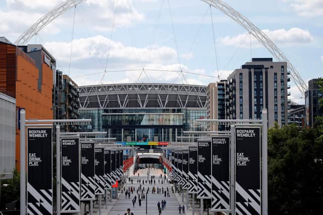 WEMBLEY: Will host eight games in total, including both semi-finals the July 11 final.  Picture: Getty Images.