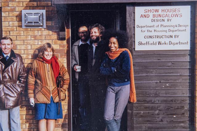 Helen Jackson, centre, pictured in the 1980s when she was responsible for Sheffield Council's Works Department.