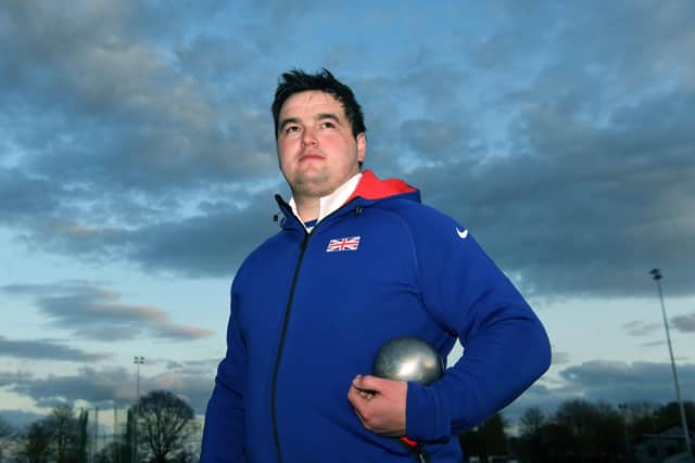 Shot putter Scott Lincoln: Qualified for the Olympics. Picture : Jonathan Gawthorpe