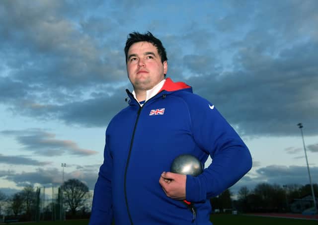 Shot putter Scott Lincoln: Qualified for the Olympics. Picture : Jonathan Gawthorpe