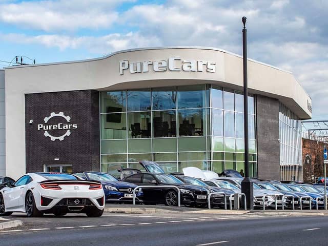 Driving forward: The firm has invested in a purpose built showroom in Wakefield where it has launched its dedicated prestige sports brand Pure Cars.