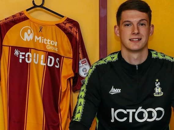 Matthew Foulds. Picture courtesy of Bradford City AFC.