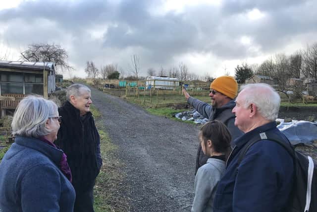 Plotholders at Cemetery Road allotments, where land is at risk of being bulldozed as part of plans for a new school.