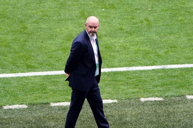 Scotland manager Steve Clarke on the touchline at Hampden Park in Monday's 2-0 defeat to the Czech Republic. Picture: Jane Barlow/PA