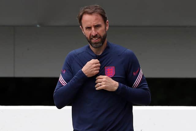 BOOST: England manager Gareth Southgate during a training session at St George's Park. Picture: Nick Potts/PA