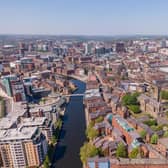 Leeds city centre with Leeds Minster and River Aire. Credit: 	Vantage - stock.adobe.com
