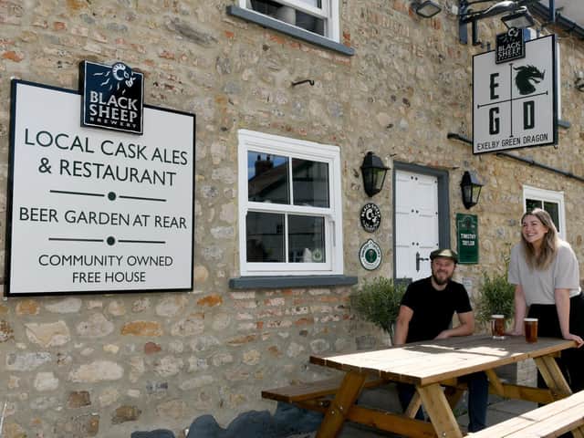 Landlords Tom and Becci Baker are accountable to the village committee who now own the pub