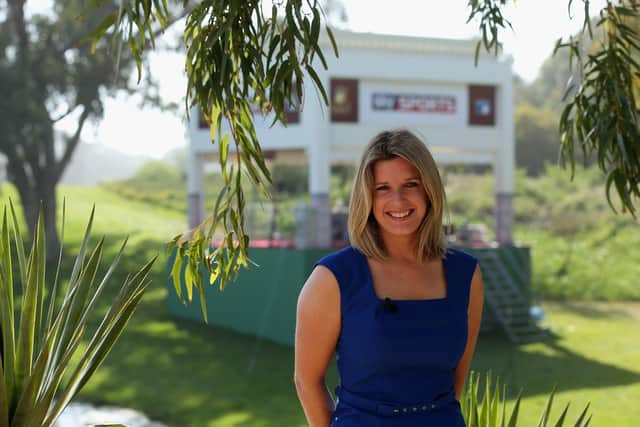Sky Sports golf presenter Sarah Stirk